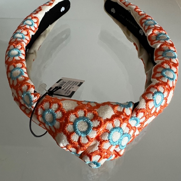 LELE SADOUGHI Marigold Embroidered Knotted Headband main image 4